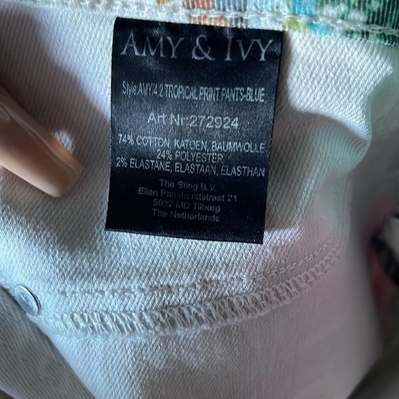 Amy & Ivy tropical pants - Picture 5 of 6